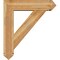 Ekena Millwork Traditional Arts and Crafts Rough Sawn Bracket w/ Offset Brace, Western Red Cedar, 8"W x 32"D x 36"H BKT0806X32X36TRA03RWR - alternate 2